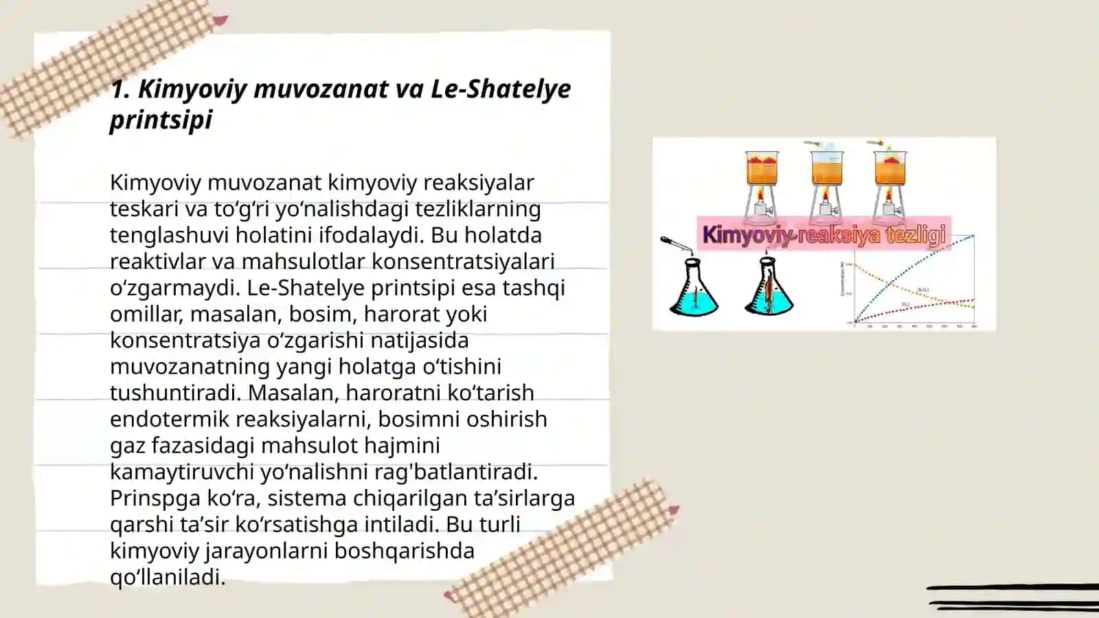 Kimyoviy muvozanat va uning siljishi 3