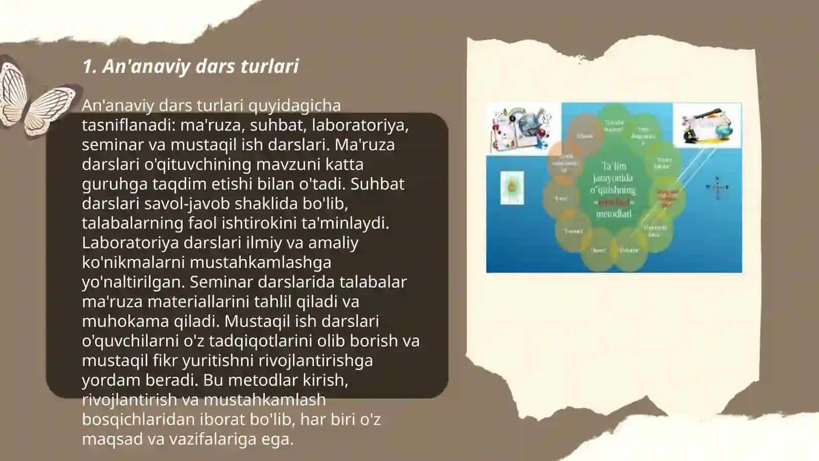 An'anaviy va noan'anaviy dars turlari va amaliy ahamiyati 3