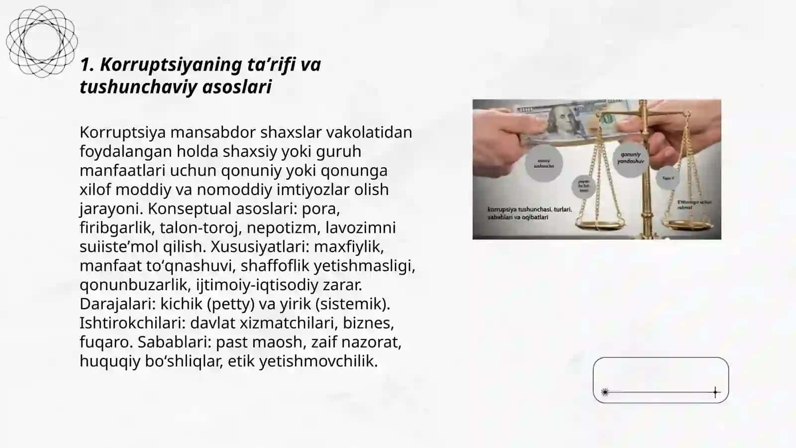 Korruptsiyaning mohiyati, oqibatlari va unga qarshi kurash mexanizmlari 3