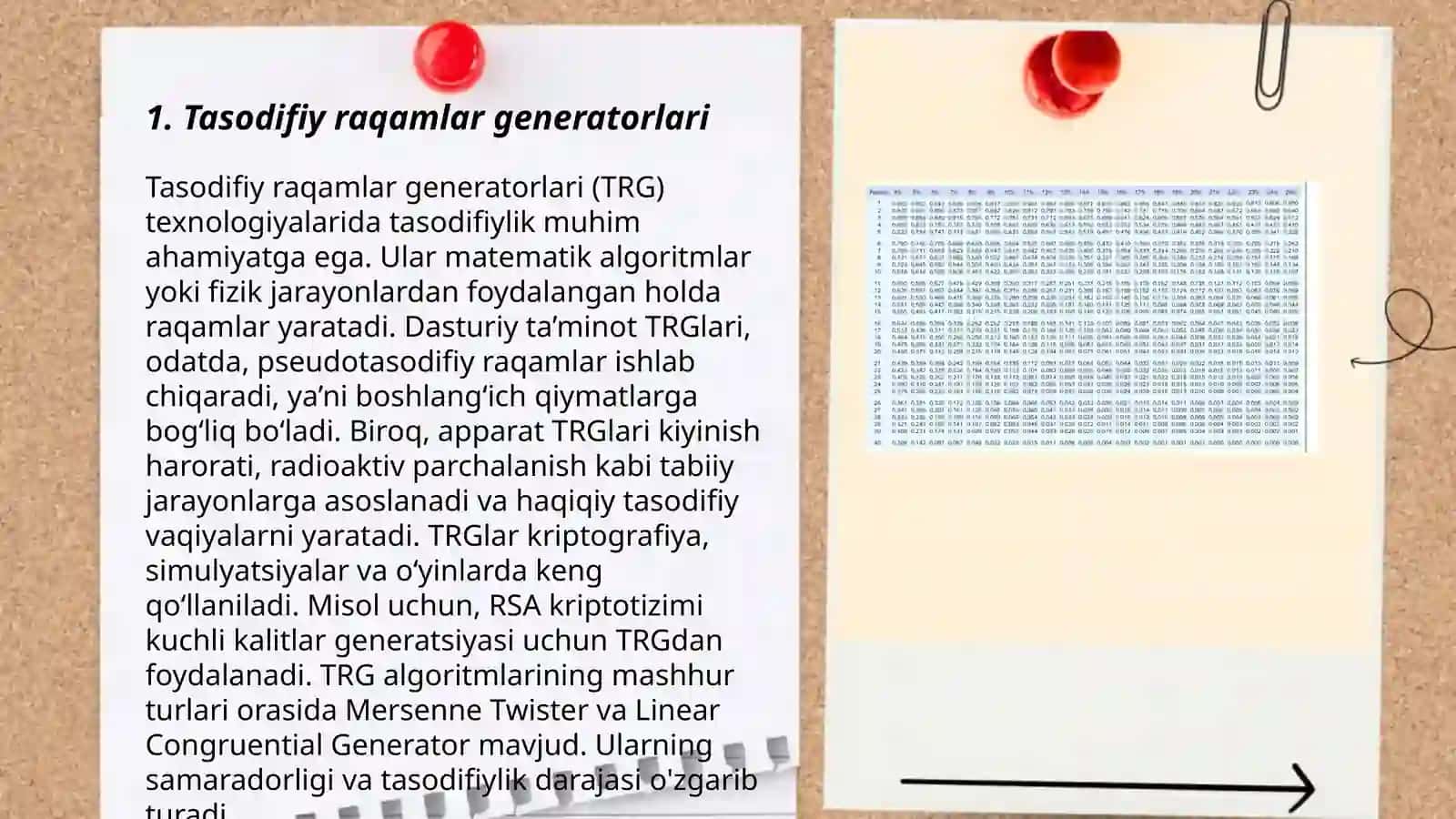 Tasodifiy raqamlar generatorlari 3