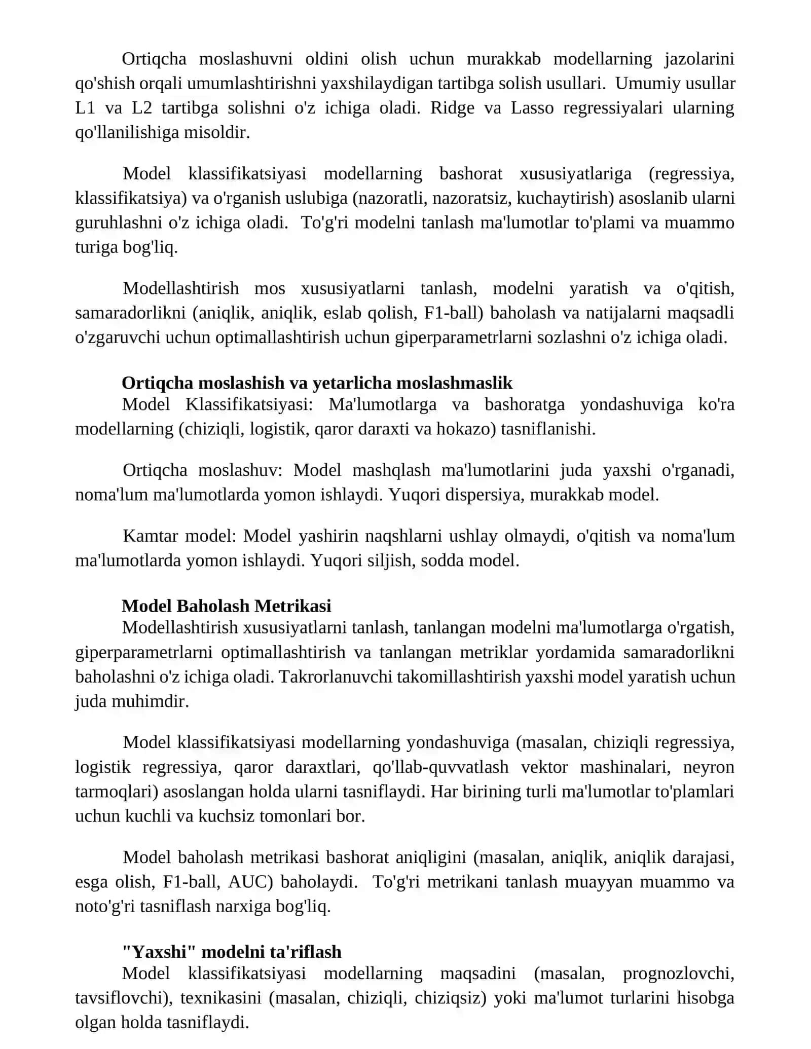 Modellar va modelllarning tasnifi 3