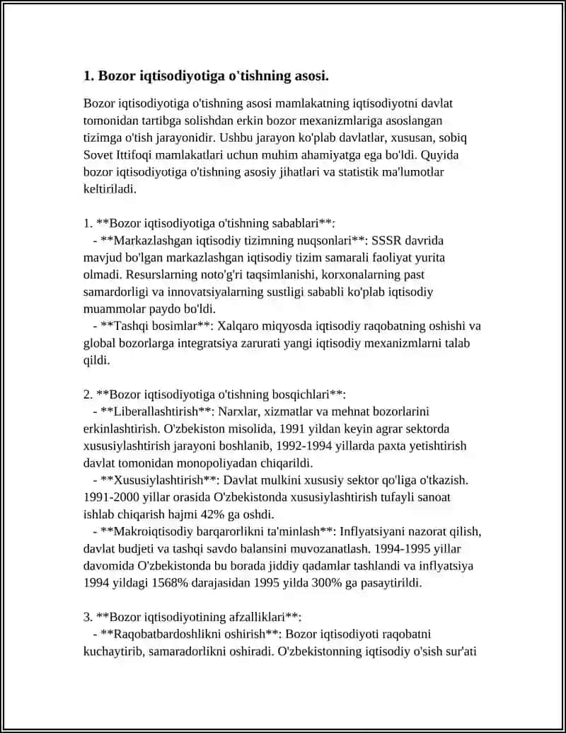 BOZOR IQTISODIYOTIGA O'TISHNING MILLIY KONSEPSIYA 3