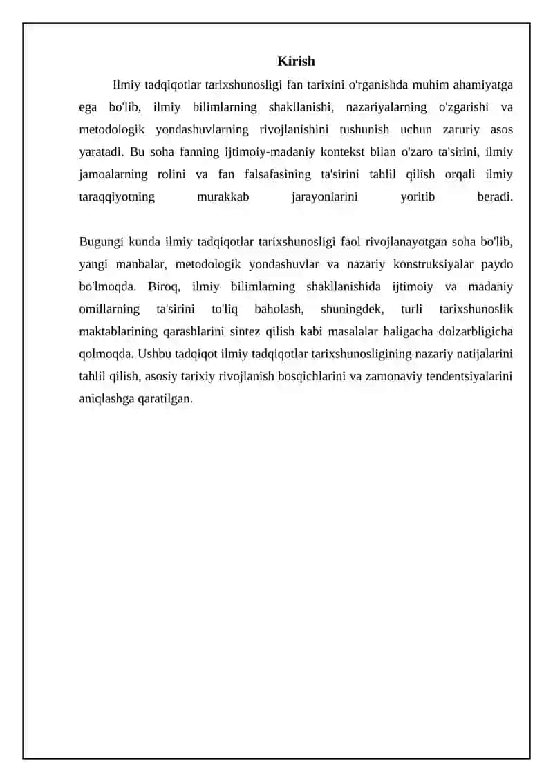 Ilmiy Tadqiqotlar Tarixshunosligining Nazariy Asoslari 3