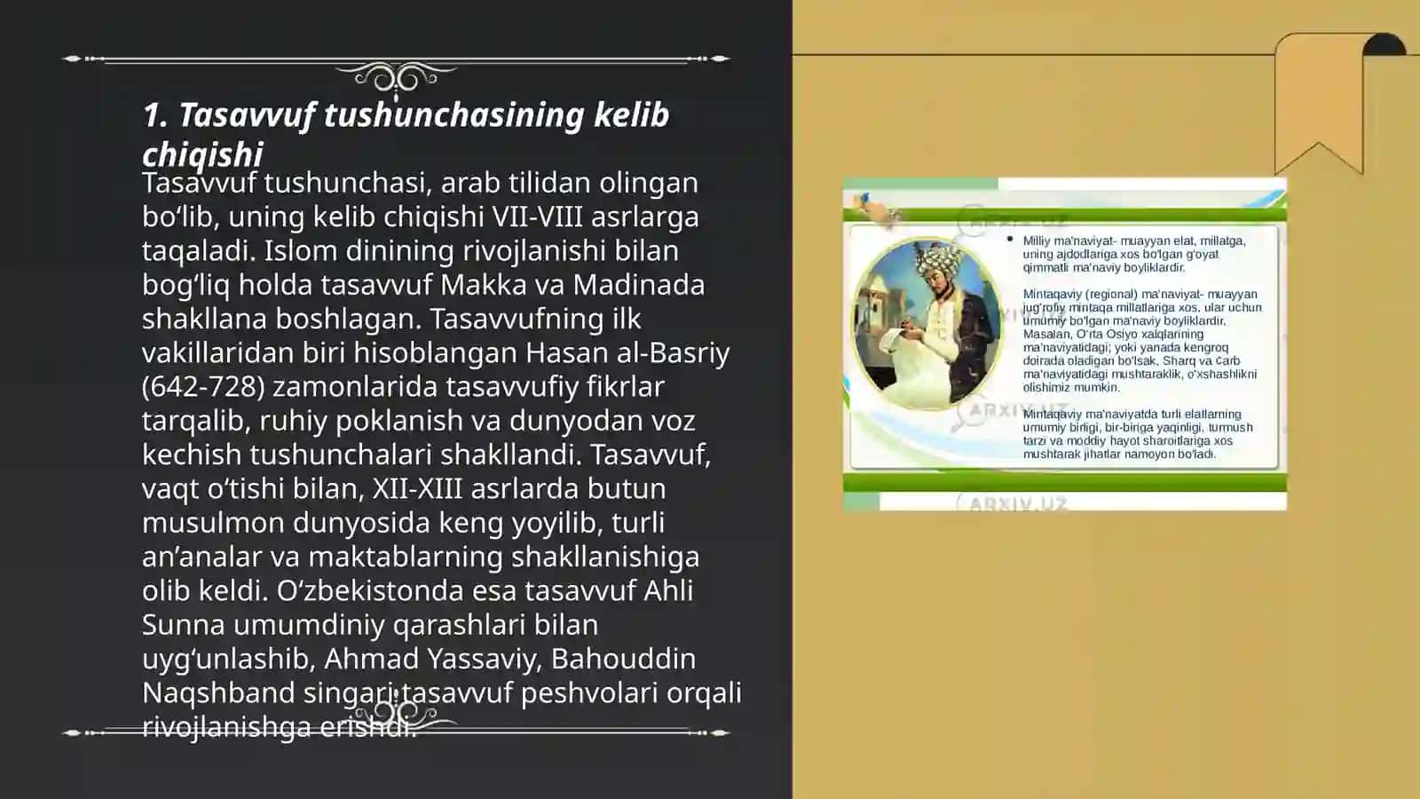 Tasavvuf tushunchasi va uning mohiyati 3
