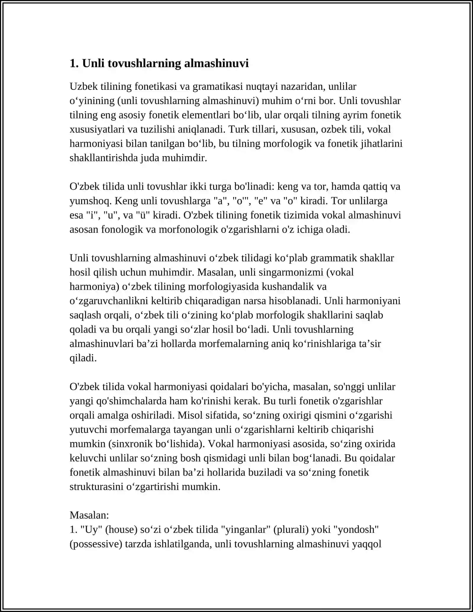 TILSHUNOSLIK FANIDAN INGLIZ TILI VA OʻZBEK TILIDA FONETIK OʻZGARISHLAR 3