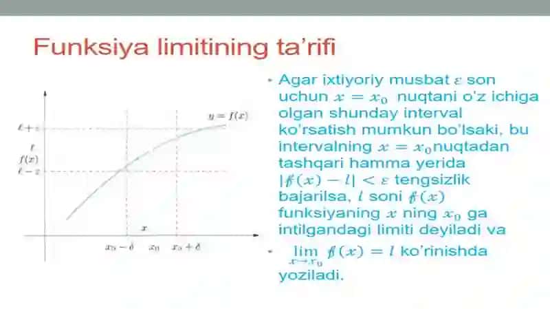 Funksiyaning cheksizlikdagi limiti 3
