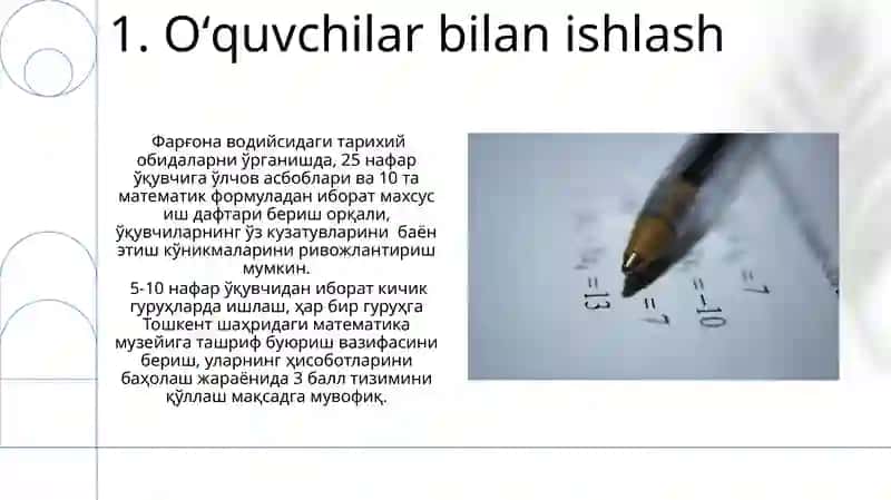 Matematik Ekskursiyalarni Tashkil etish 3