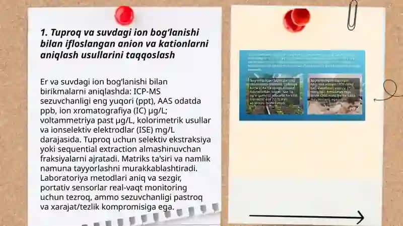 Tuproq va suvdagi ion bog'lanishini aniqlash 3