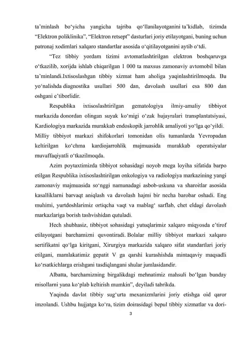 Meningitdan ta'sirlangan tana tizimlari mavzusiga tayyorlagan 3