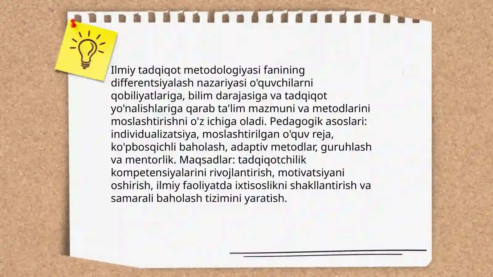 Ilmiy tadqiqot metodologiyasi fanining differentsiyasi va integratsiyasi 3
