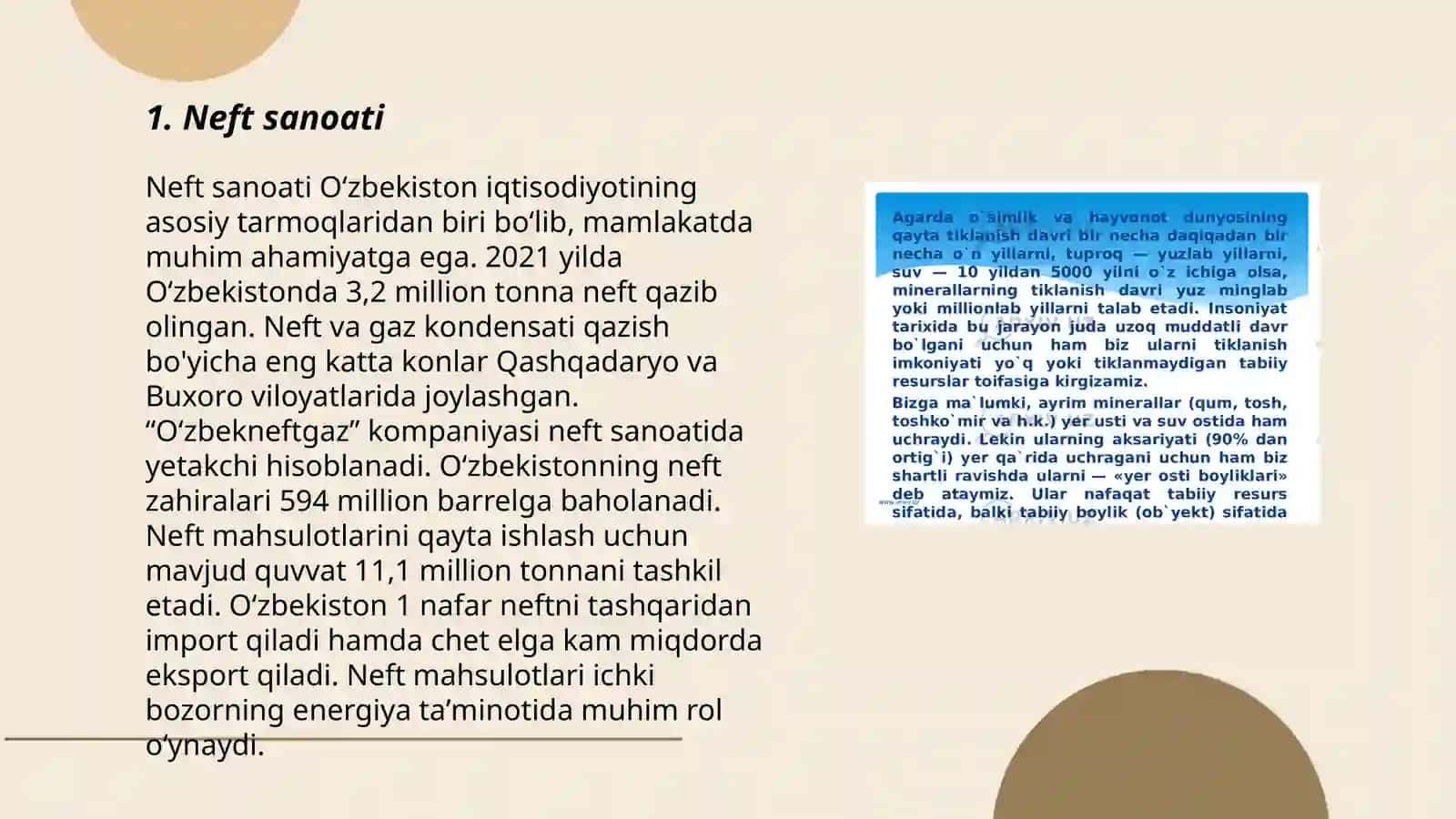 Oʻzbekiston respublikasi qazilma boyliklari 3