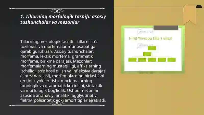 Tillarning morfologik tasnifi 3