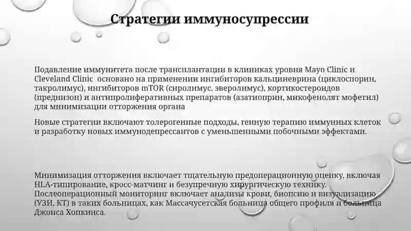 Развитие трансплантации на современном этапе 3