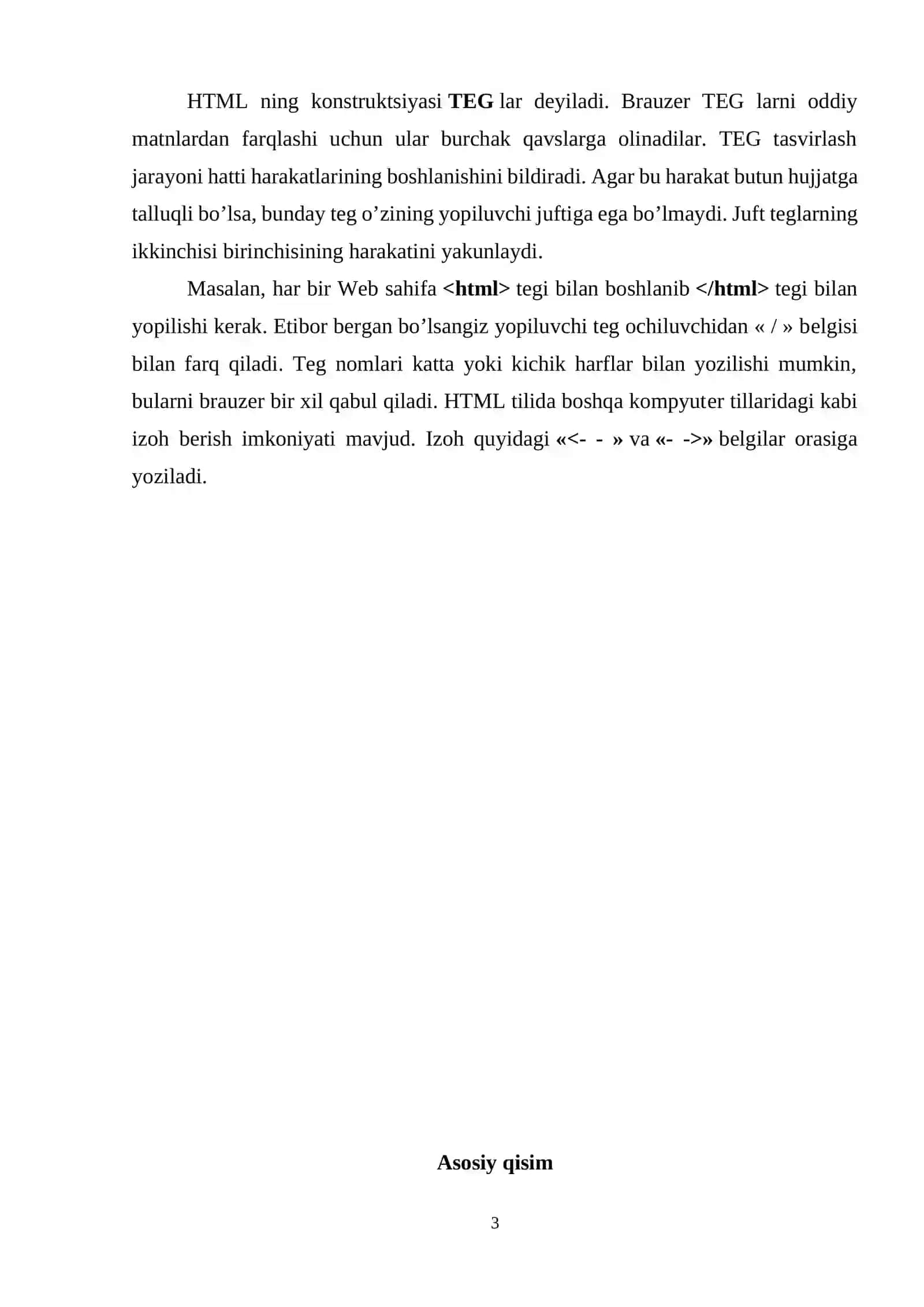 HTML tilida KAFEDRA web sahifasini yaratish 3