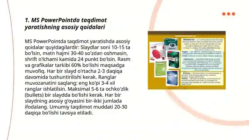 Ms Power Pointda o’rgatuvchi-interaktiv taqdimotlar yaratish 3