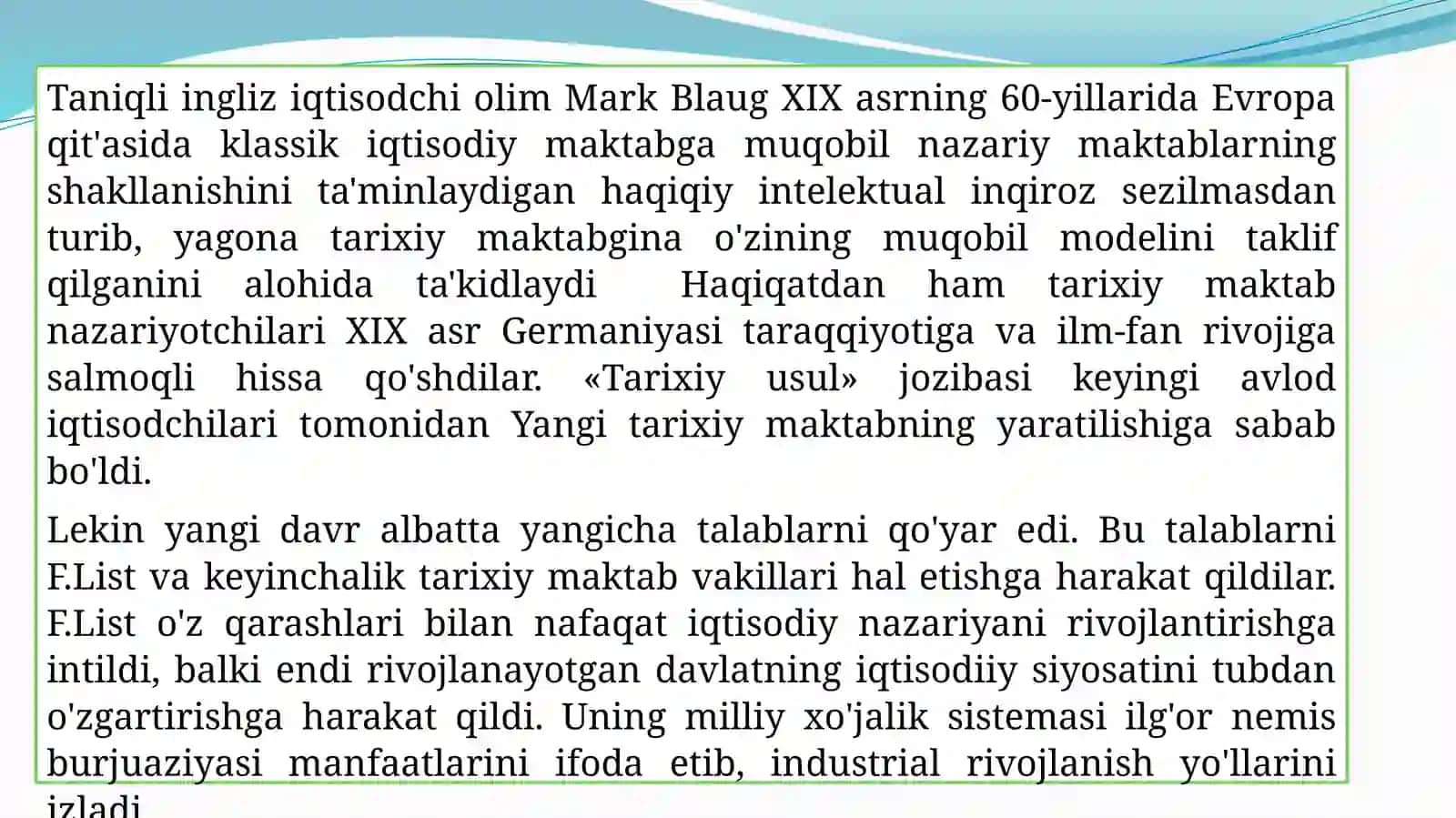 Yangi tarixiy maktab va ijtimoiy yonalish 3