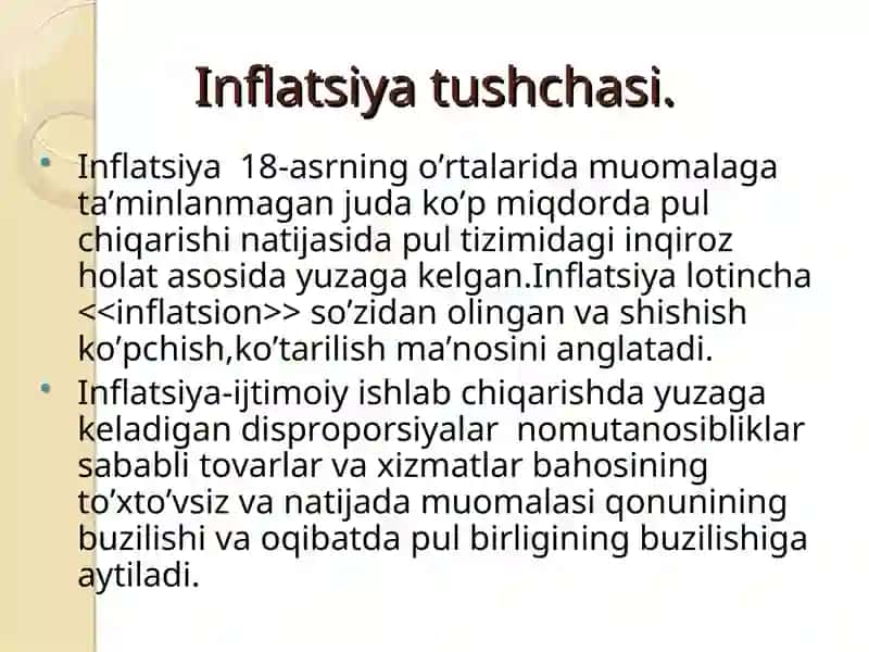 Inflatsiya va uning namoyon bolish shakillari 3