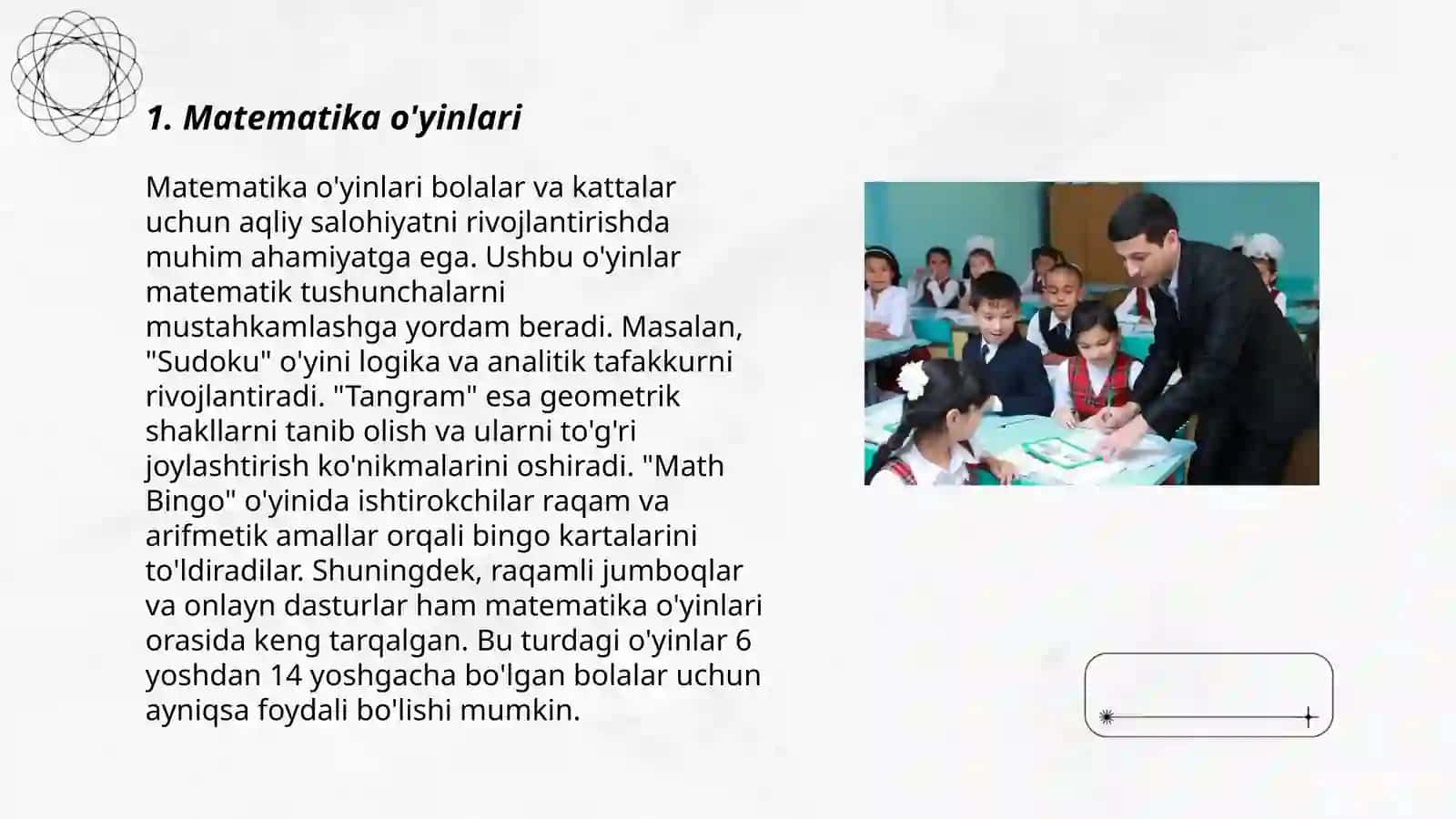 Matematika o'yinlari 3