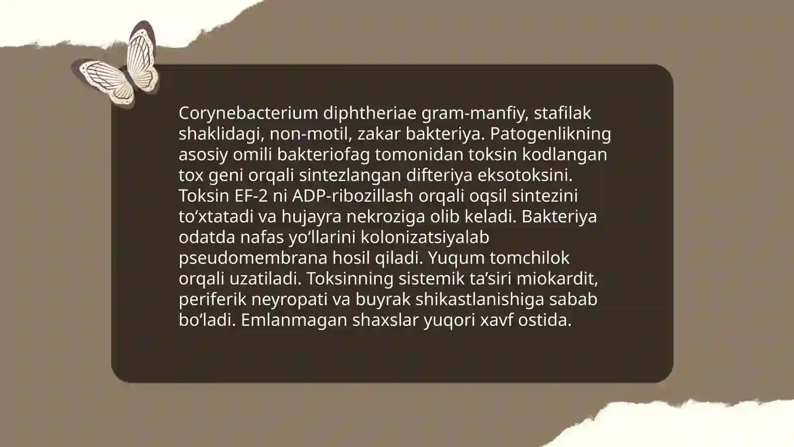 Difteriya kasalligining kelib chiqish sabablari va asoratlari 3