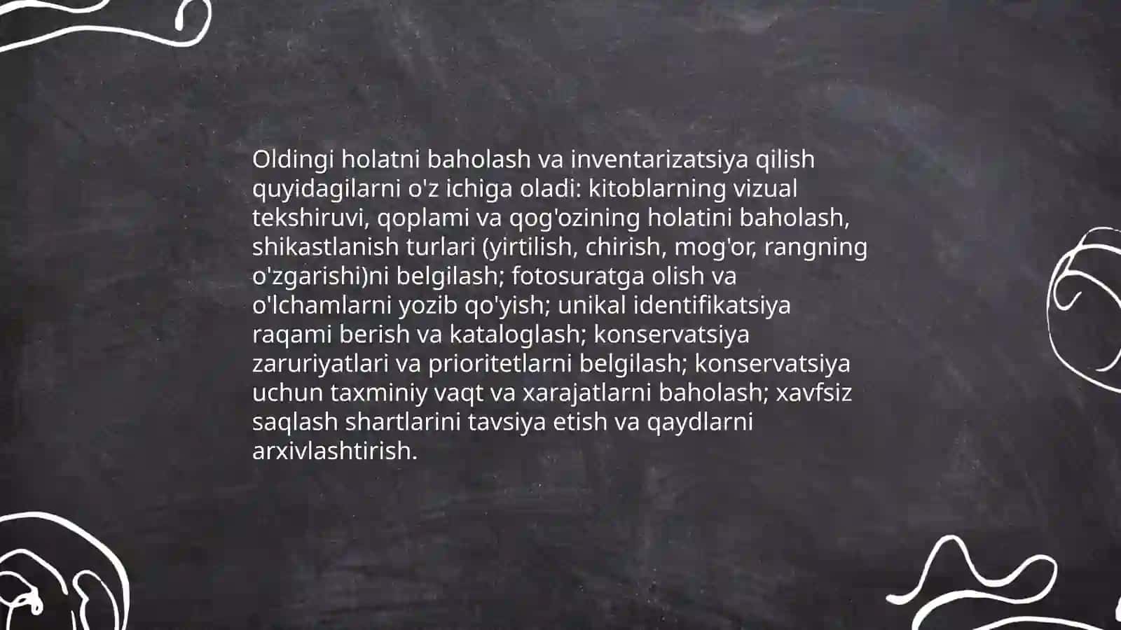 Nodir kitoblarni restavratsiya qilish bosqichlari 3