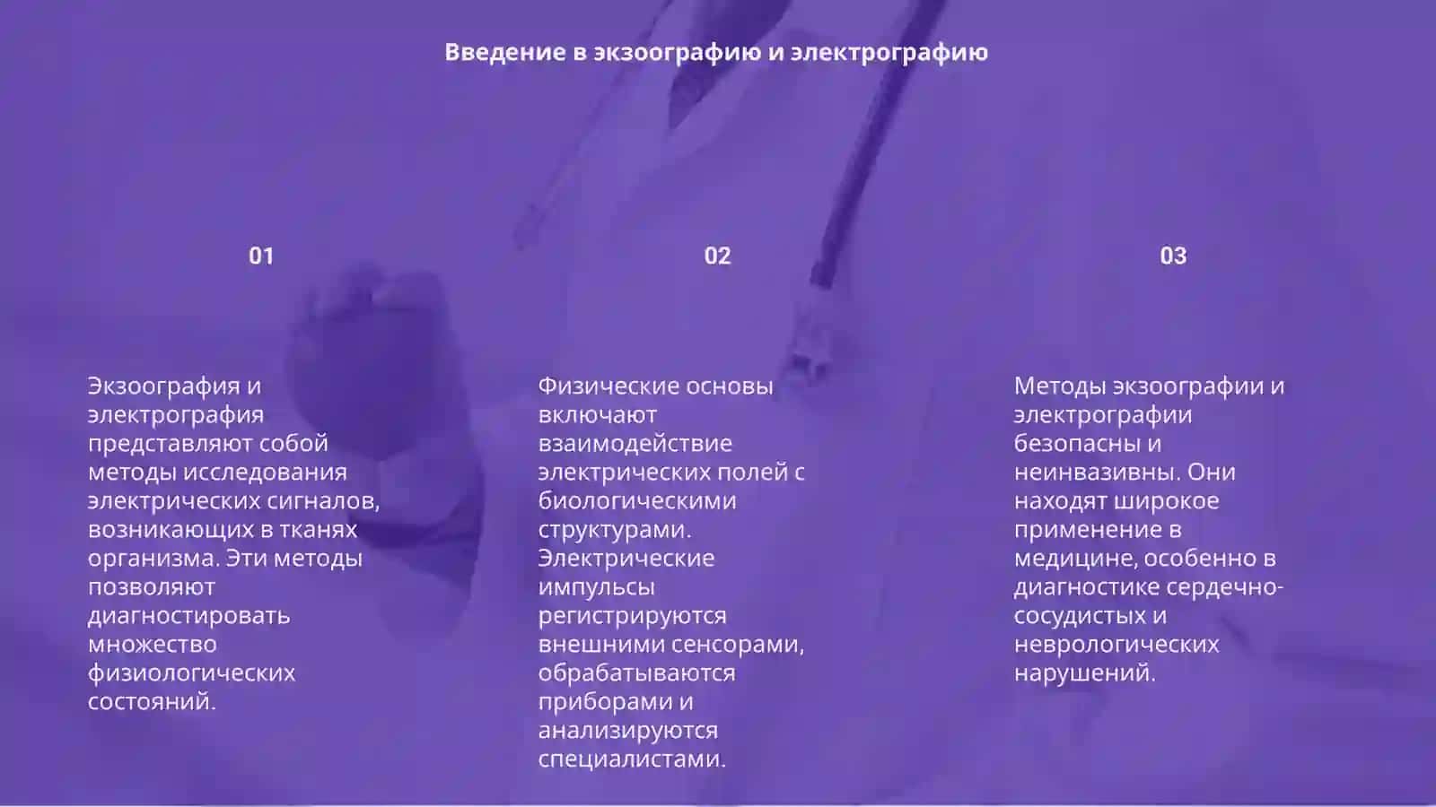 Физические основы методов экзоографии и электрографии 3