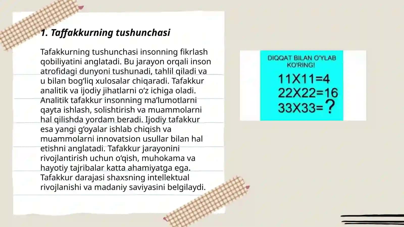 Taffakurning mantiqiy shakillari Va qonunlari 3