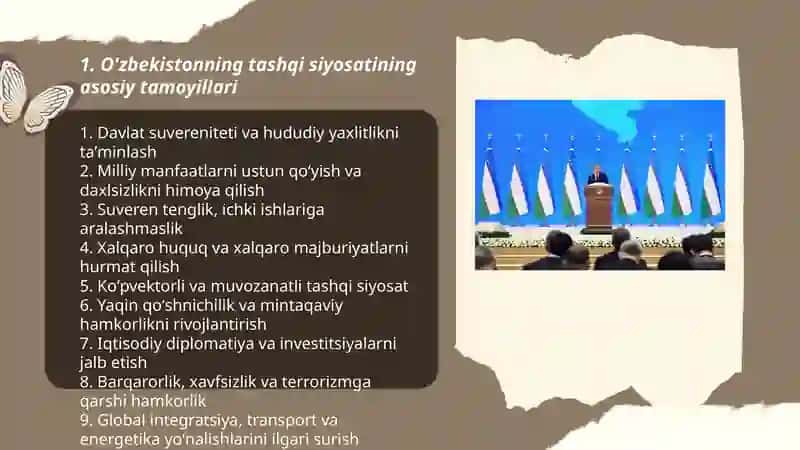 O'zbekistonning tashqi siyosatining asosiy tamoyillari 3