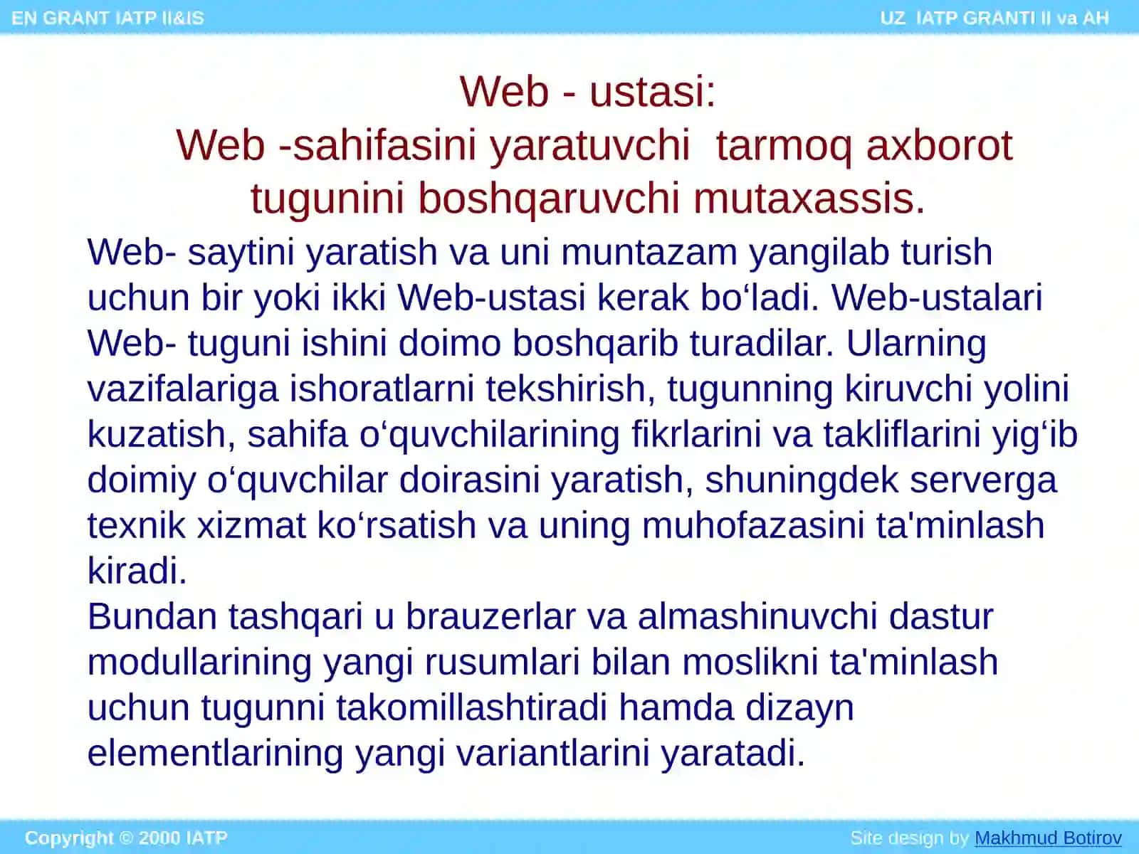 WEB - SAHIFALAR YARATISH 3