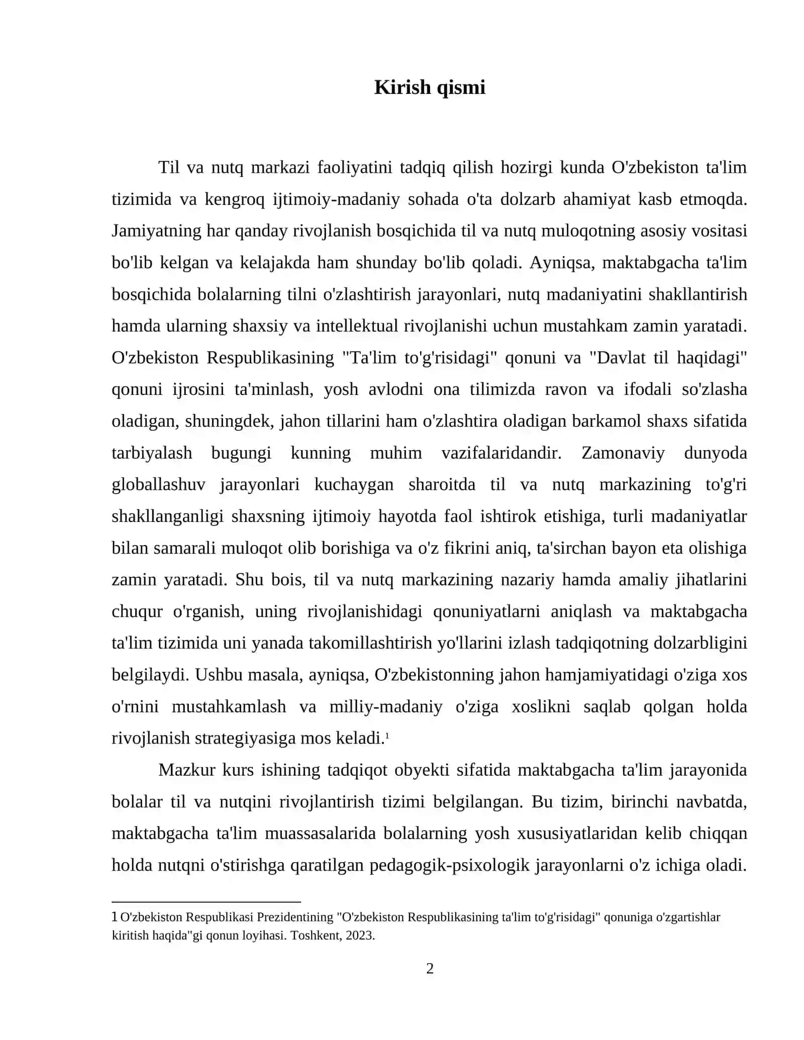 Til va nutq markazi faoliyati 3