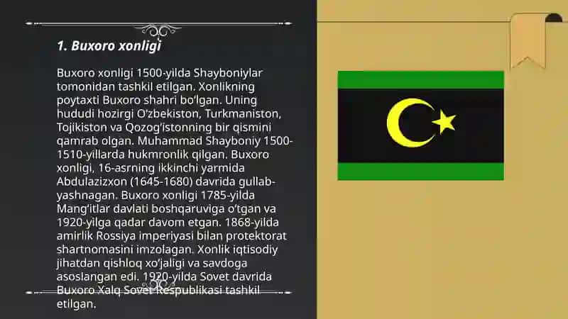Oʻzbek xonliklari va milliy gʻoya 3