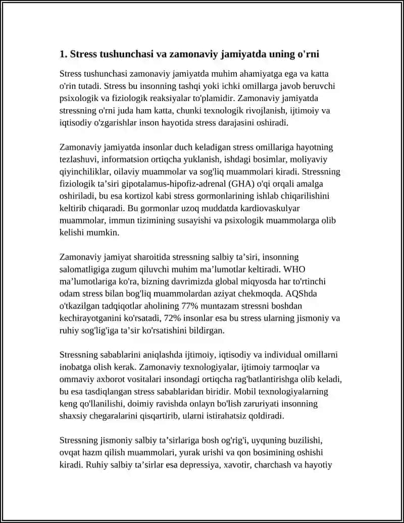 STRESS VA UNING SALOMATLIKKA TASIRI ZAMONOVIY JAMIYAT MUOMMOSI 3