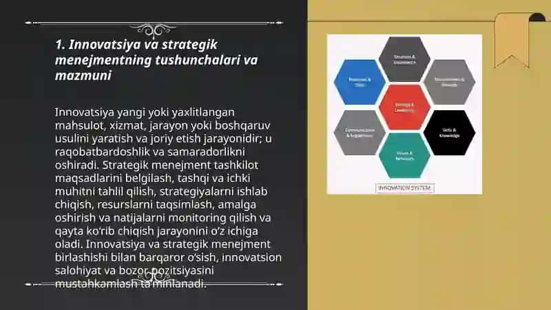 Innovatsiya va strategik menejmentning tushunchalari va mazmuni 3