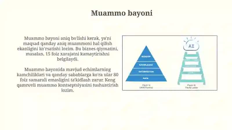 Ma'lumotlar asosida qaror qabul qilish algoritmi 3