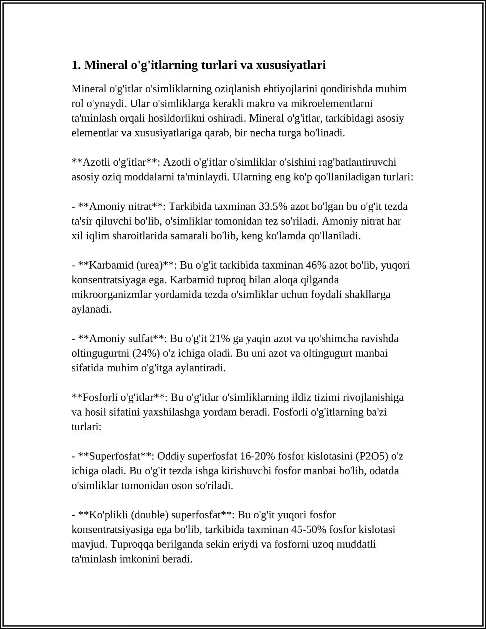 MINIRAL ÕGʻITLAR 3