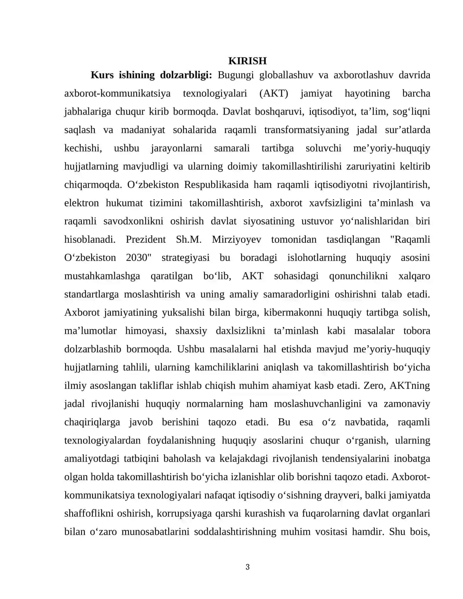 "AKT ga oid me'yoriy-huquqiy xujjatlar va ulardan foydalanish" 3
