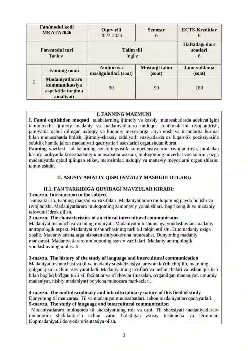 MADANIYATLARARO KOMMUNIKATSIYA ASPEKTIDA TARJIMA AMALIYOTI 3