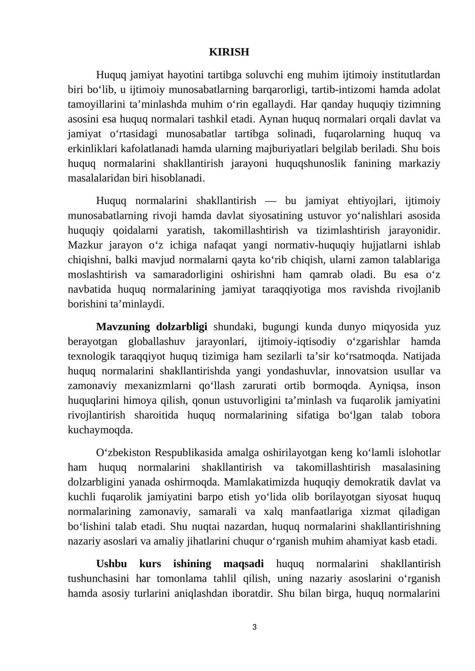 HUQUQ NORMALARINI SHAKLLANTIRISH TUSHUNCHASI VA TURLARI 3