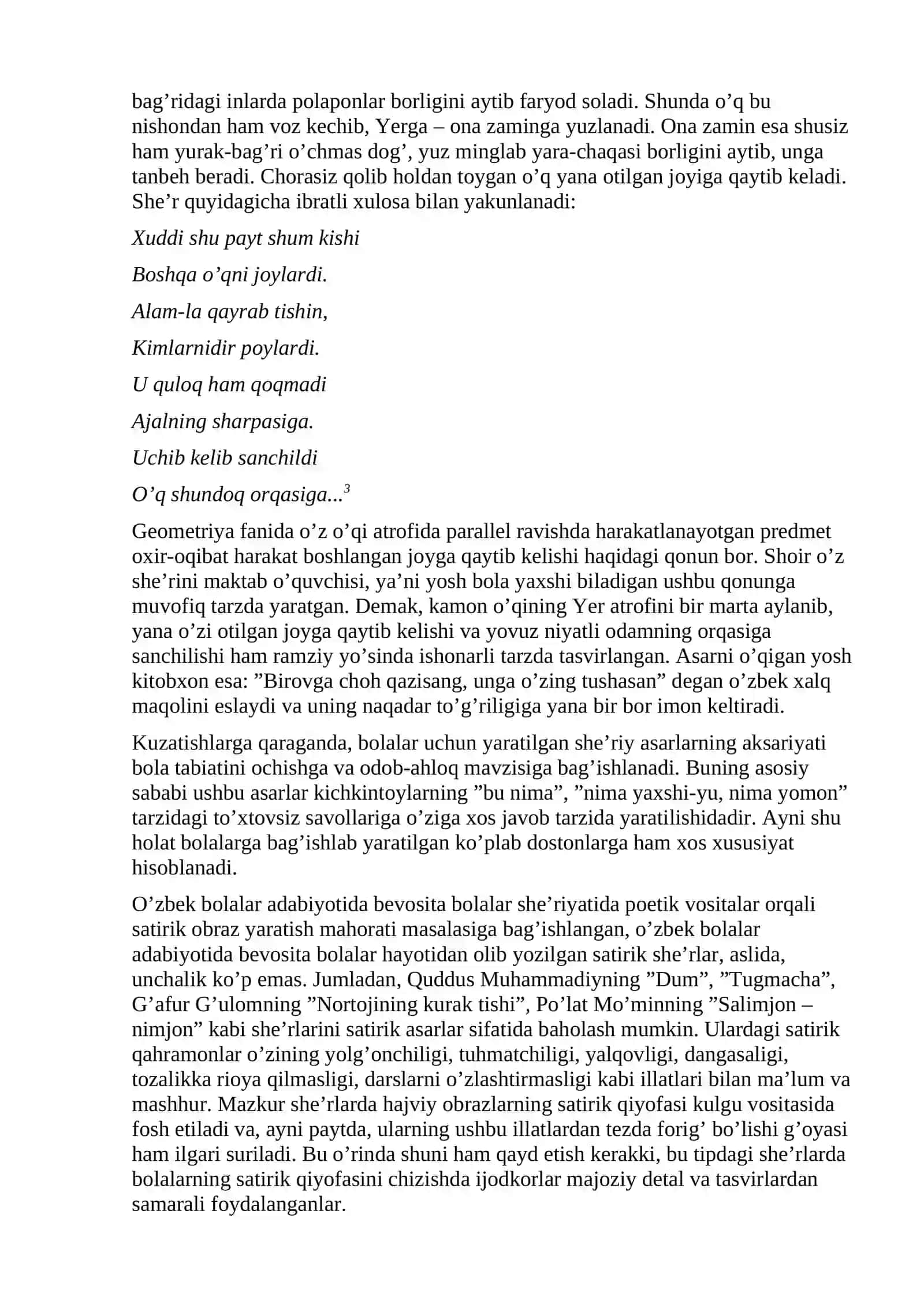 MA’RUZA. HAJVIY ASARLARNI IFODALI O`QISHGA TAYYORLASH 3