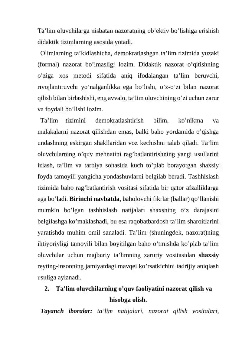 TA’LIM OLGANLIKNI TASHXIS ETISH YO’LLARI 3