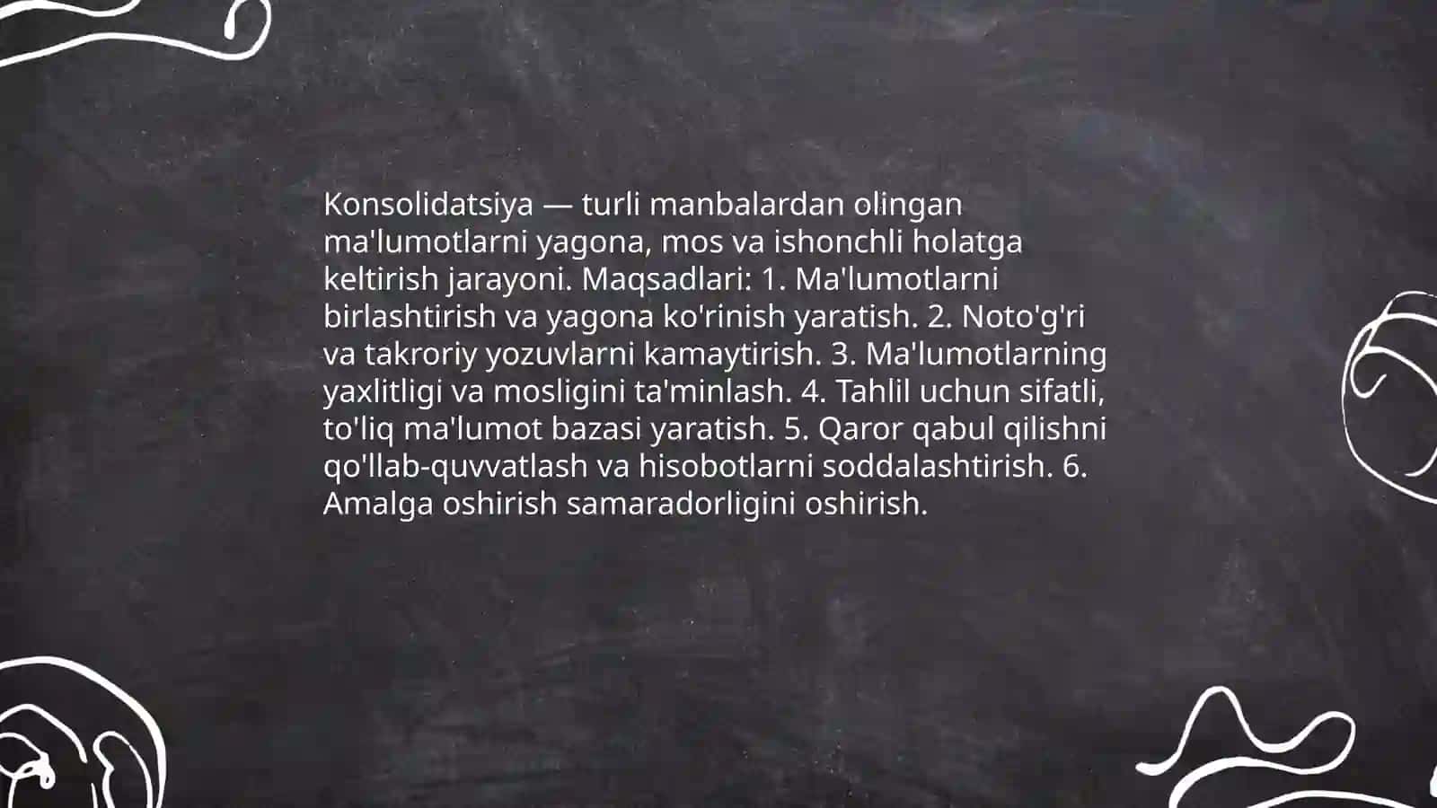 Konsolidatsiya. Ma'lumotlarini birlashtirish sanati 3