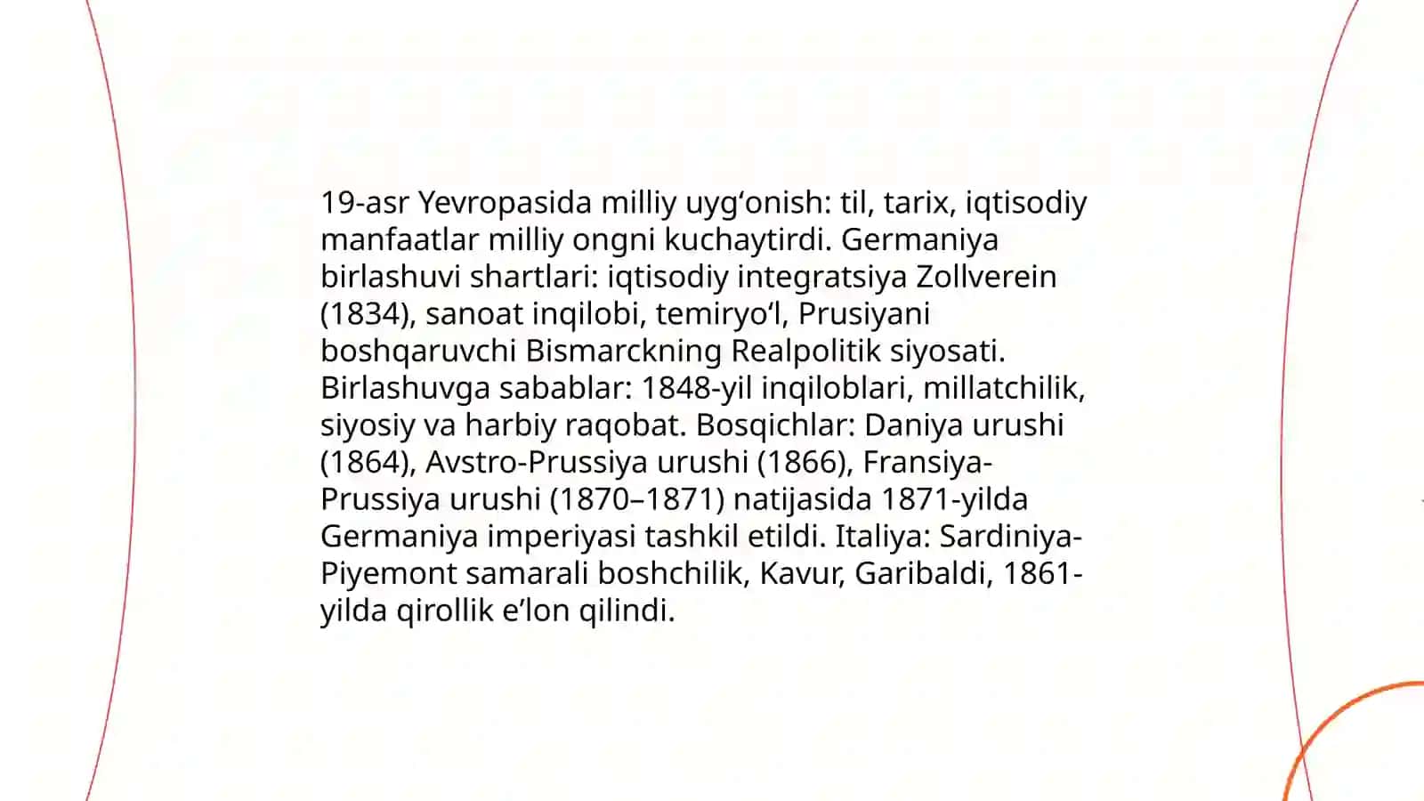 Germaniya va Italiya mamlakat birlashuvi uchun kurash 3