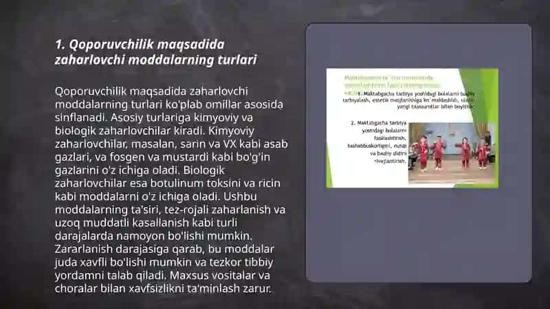 Zaharlovchi moddalar va ularni bartaraf etish chora-tadbirlari 3