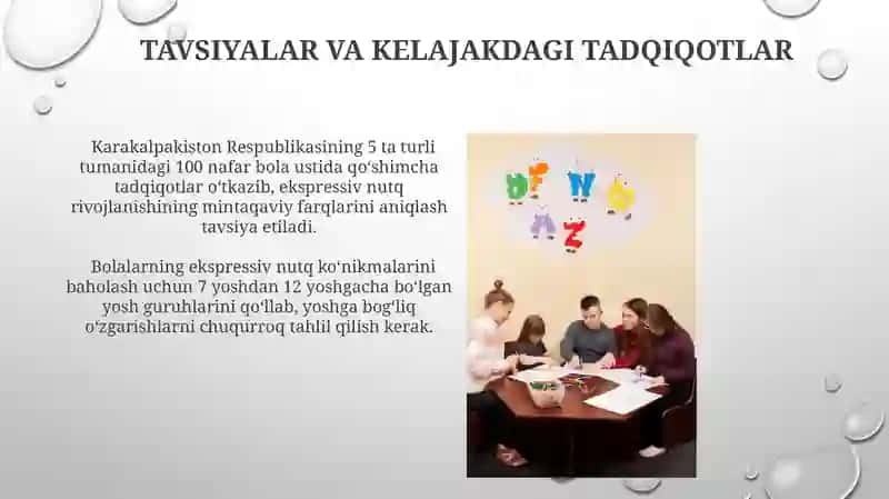 Bolalarining ogʻzaki nutqining eksperessiv tomoni holati 3