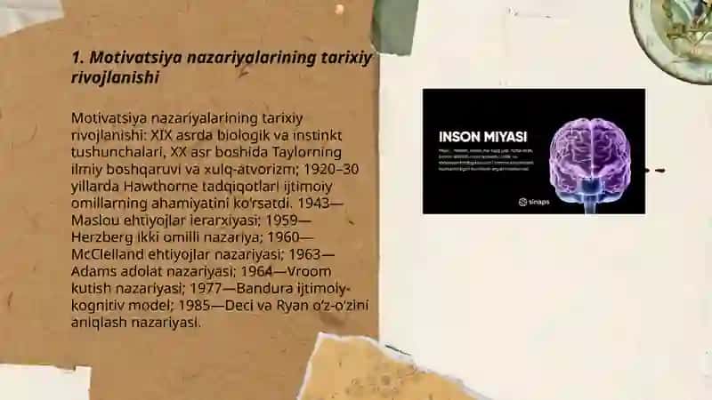 Inson motivasion sohasining rivojlanishi 3
