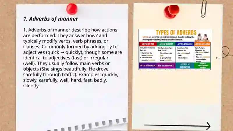 The classification of adverbs 3