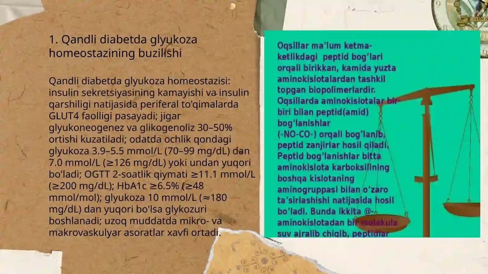 Qandli diabet va ochlikda karbonsuvlar, yogʻlar, oqsillar almashinuvining buzilishi 3