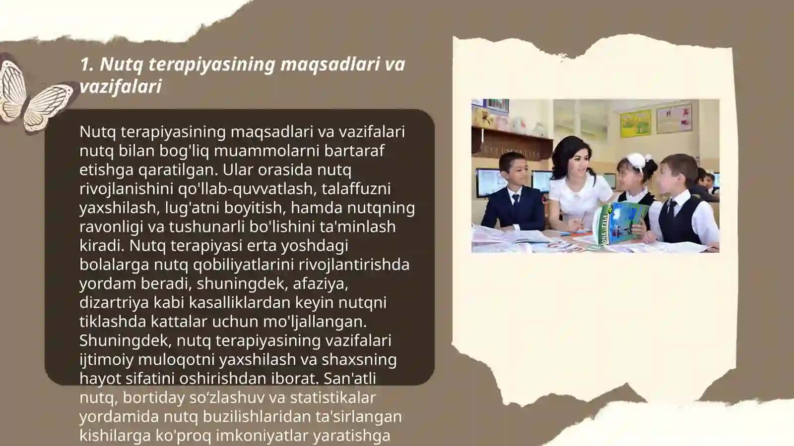 Eshitishida nuqsoni boʻlgan bolalar maktablarda nutq oʻstirish darslarini kuzatish 3