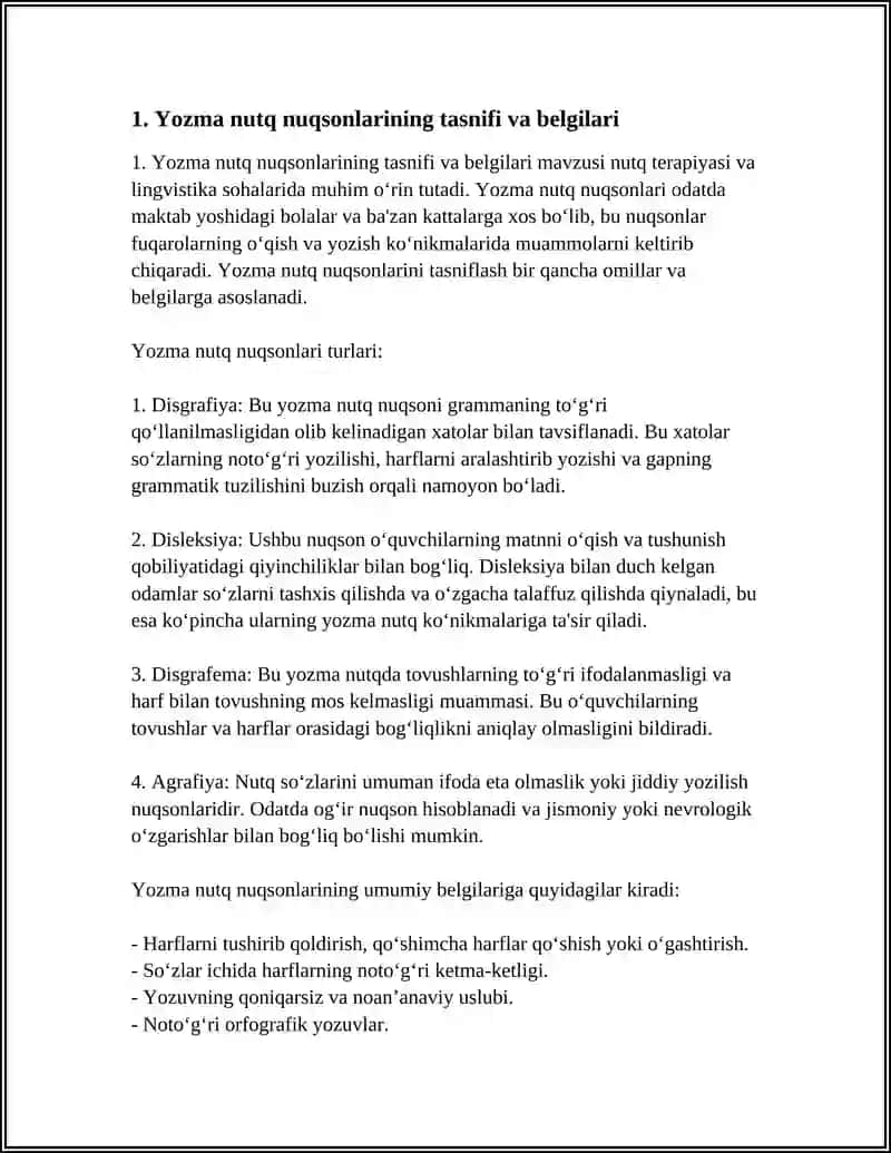YOZMA NUTQ NUQSONLARI VA UNI BARTARAF ETISHNI KOREKSION TIZIMI 3