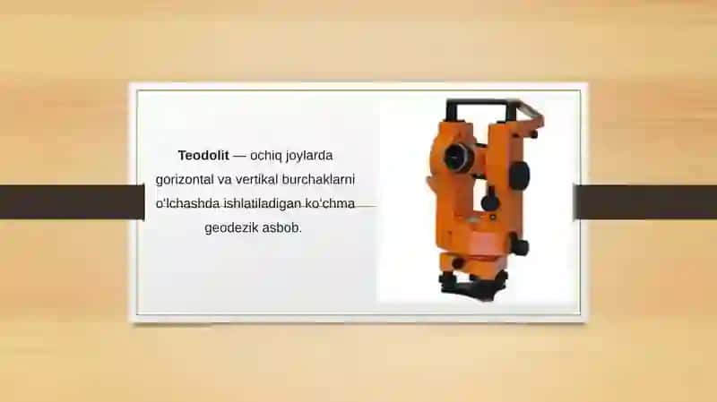 Qutb usulida loyihani joyga koʻchirish uchun geodezik qiymatlar tayyorlash 3