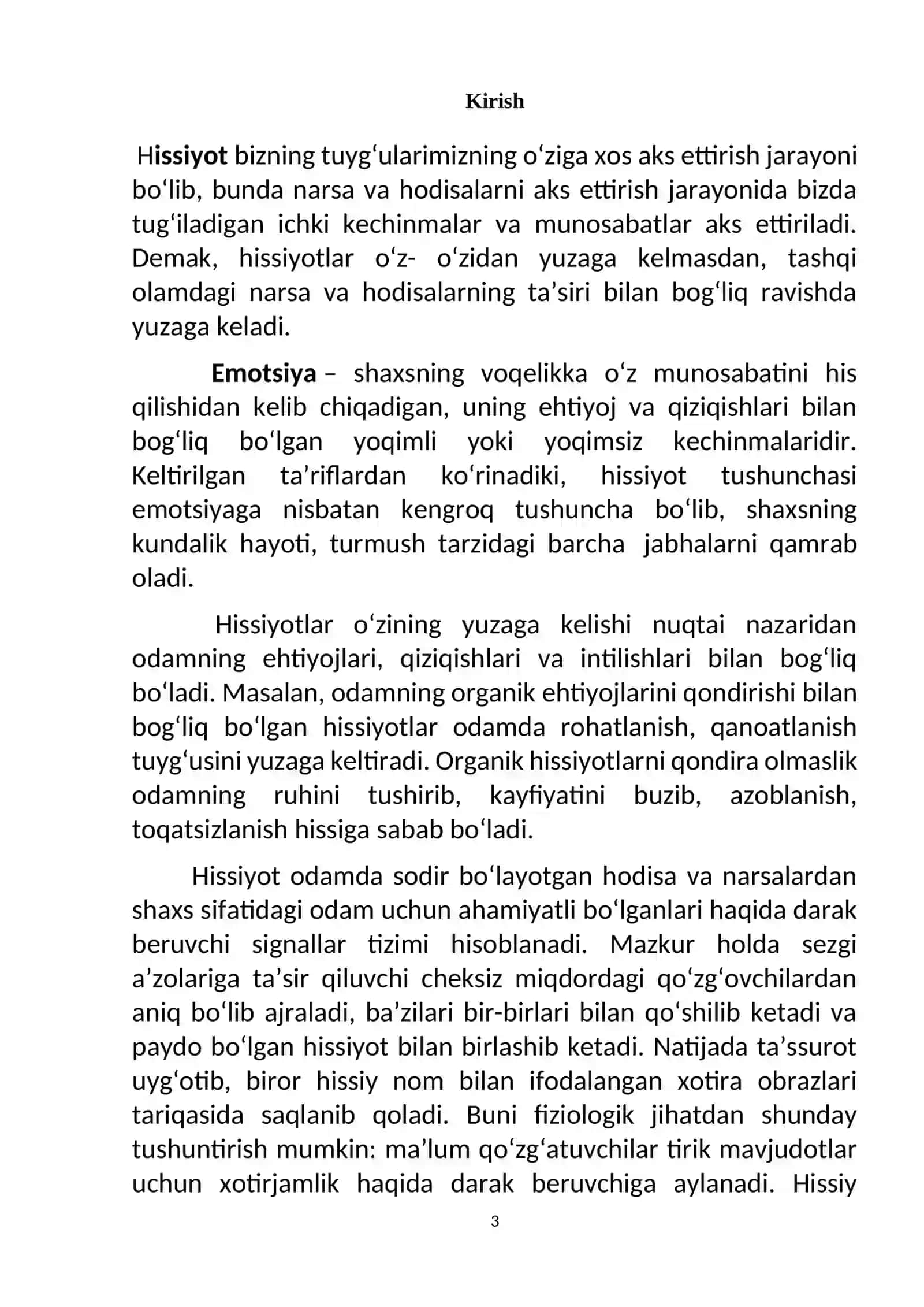 Umumiy psixologiya fanidan tayyorlagan KURS ISHI 3